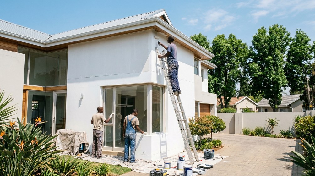 Professional painters working in Melkbosstrand, Cape Town False Bay coast